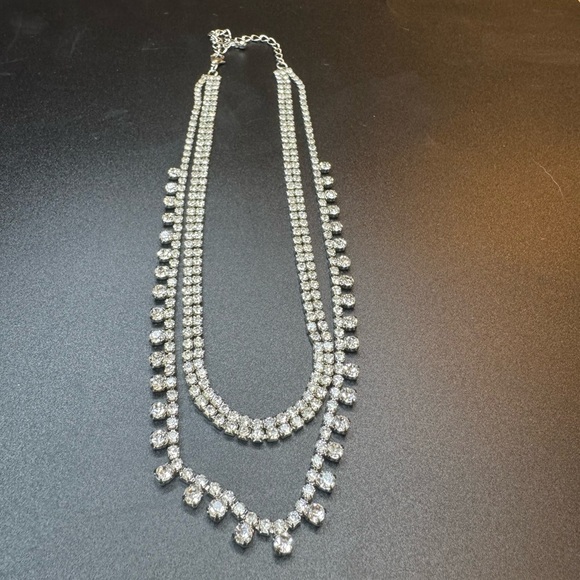 3-Strand Rhinestone Necklace - Picture 5 of 6